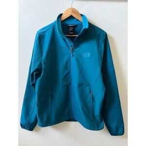 The North Face Men's windwall zip jacket teal mens size small